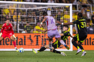 Image of Martin Ojeda firing a shot against the Columbus Crew.