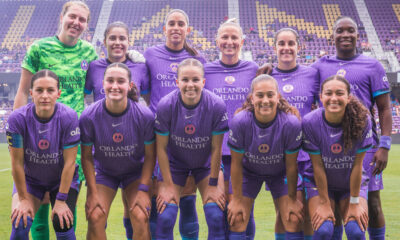 Image of the Orlando Pride's starting lineup on opening day 2026.