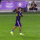 Image of Gustavo Caraballo celebrating a goal.