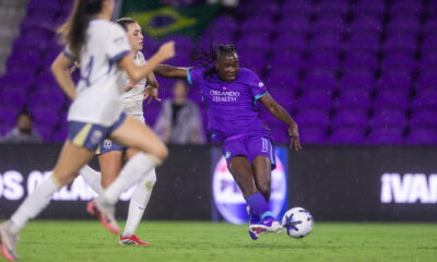 Image of Barbra Banda taking a shot against Seattle.
