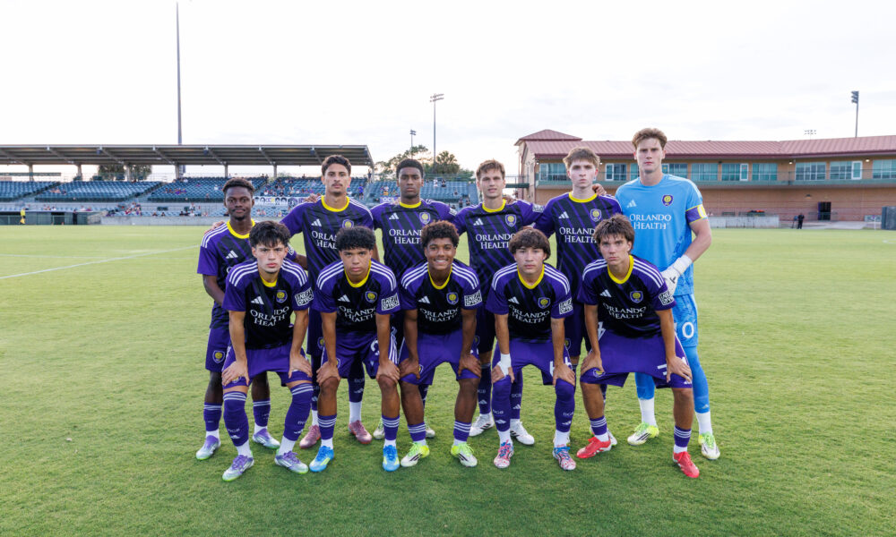 Image of the starting XI from OCB's home match against Carolina Core FC.