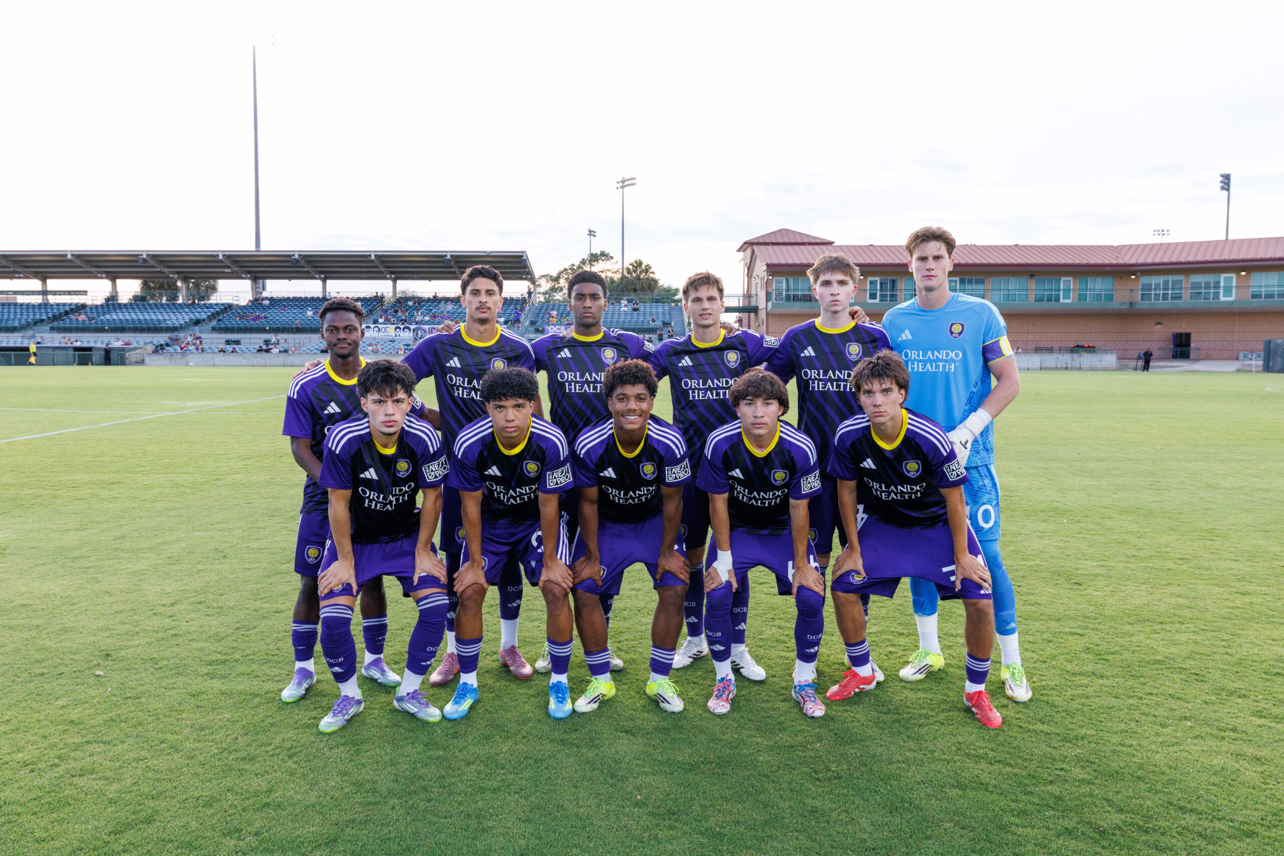 Image of the starting XI from OCB's home match against Carolina Core FC.