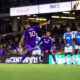 Image of Martin Ojeda taking a free kick against Charlotte.
