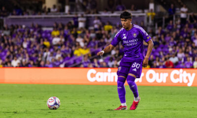 Image of Ignacio Gomez making his MLS debut with Orlando City vs. Houston.