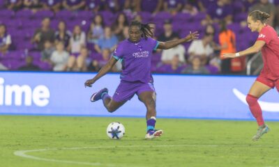 Image of Barbra Banda taking a shot against North Carolina.