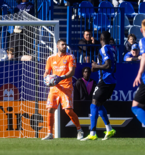 Image of Maxime Crepeau collecting the ball against Montreal.