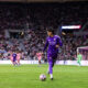 Image of Eduard Atuesta with the ball against Miami.
