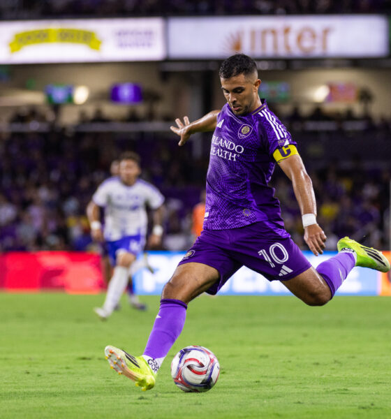 Image of Martin Ojeda taking a shot against CF Montreal.