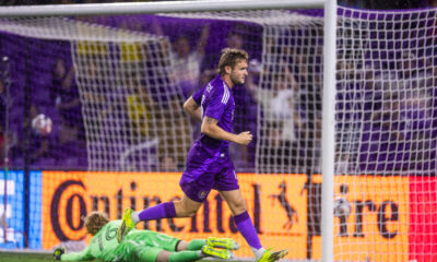 Image of Duncan McGuire celebrating his goal against the Philadelphia Union.