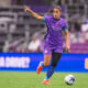 Image of Rafaelle playing the ball.