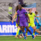 Image of Barbra Banda celebrating a goal vs. Washington.