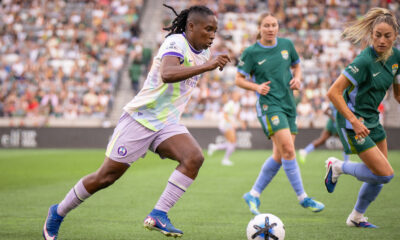 Image of Barbra Banda playing against Denver.