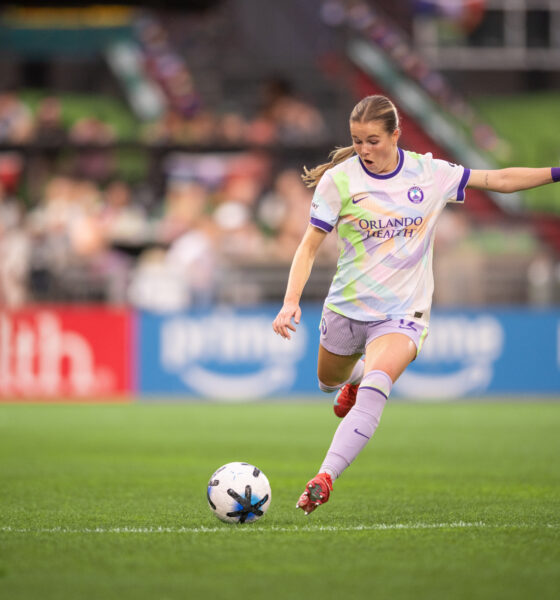Image of Cori Dyke booting the ball up the field.