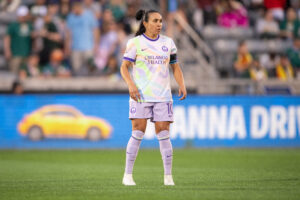 Image of Marta on the pitch at Dick's Sporting Goods Park.