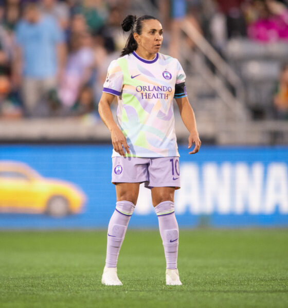 Image of Marta on the pitch at Dick's Sporting Goods Park.