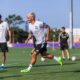Image of Antoine Griezmann in his first training session with Orlando City.