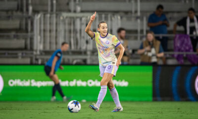 Image of Luana preparing to take a free kick.