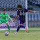 Image of Matthew Belgodere of OCB firing a shot against Philadelphia Union II.