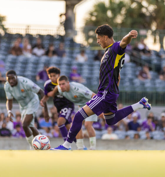 Image of Pedro Leao taking a penalty against Carolina Core FC.