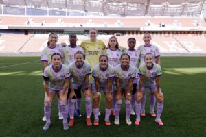 Image of Orlando Pride's starting XI prior to their 1-0 loss at Utah.