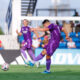 Image of Braian Ojeda taking a shot in a friendly against FC Dallas.