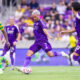 Image of Antoine Griezmann firing a shot in a friendly against Tampa Bay.