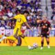 Image of Eduard Atuesta releasing a shot against the Red Bulls.