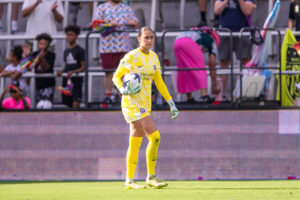 Image of Cosette Morche during her NWSL debut vs. Washington.