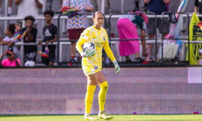 Image of Cosette Morche during her NWSL debut vs. Washington.