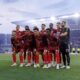 Image of the starting Orlando City lineup prior to playing a home game vs. the Chicago Fire.