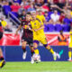Image of Antoine Griezmann playing against the Red Bulls.