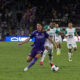 Image of Harvey Sarajian getting elbowed in the neck by Juan Guevara of Club Leon