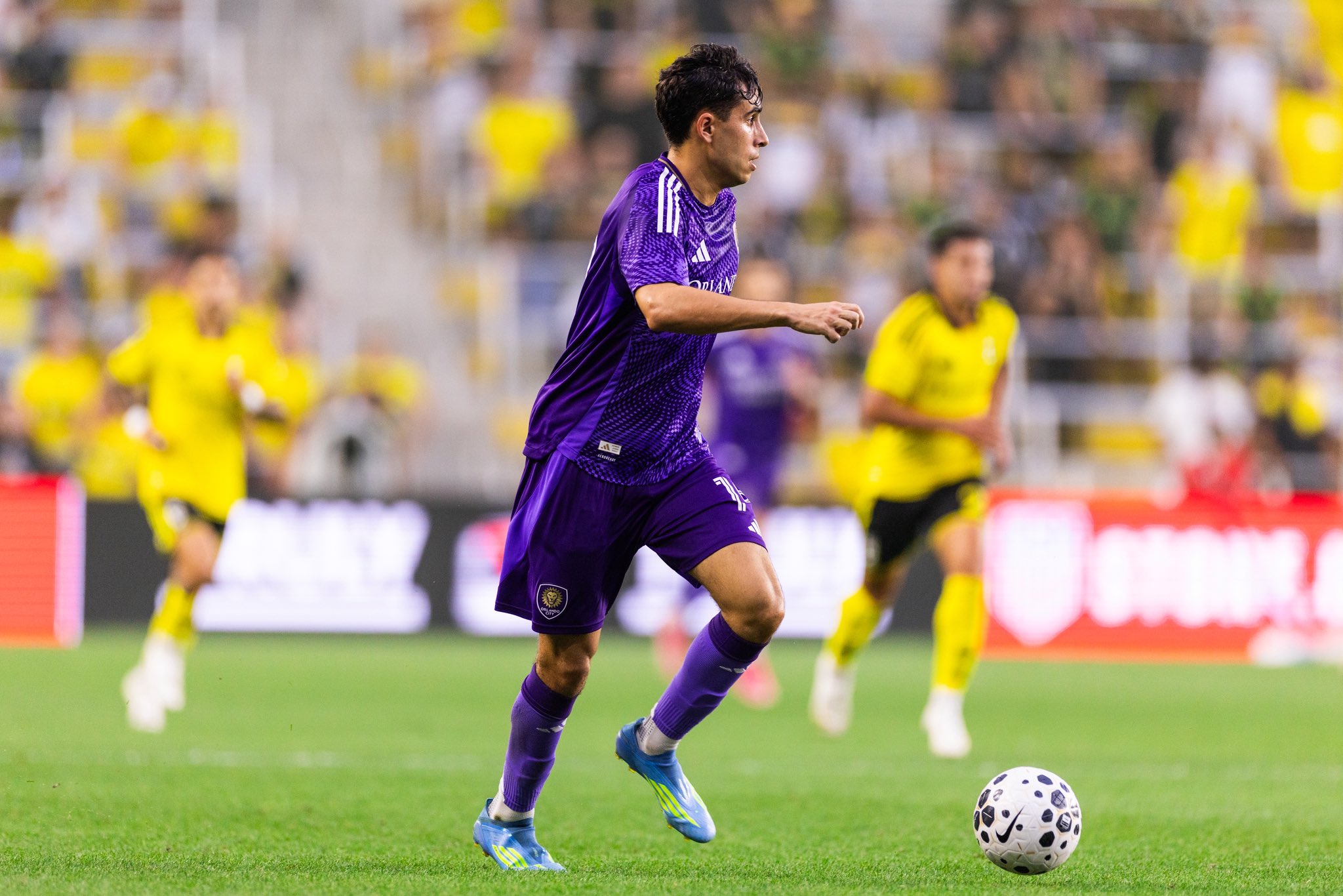 Image of Zakaria Taifi playing the ball against Columbus.