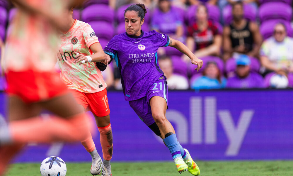 Image of Oihane defending against Portland.