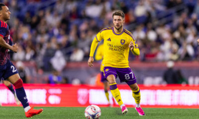 Image of Marco Pasalic on the ball against New England.