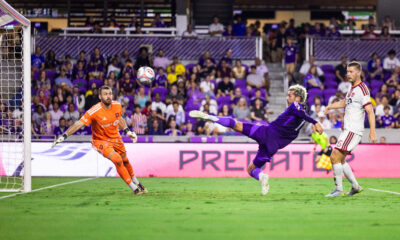 Image of Antoine Griezmann's sliding volley goal against Toronto FC.