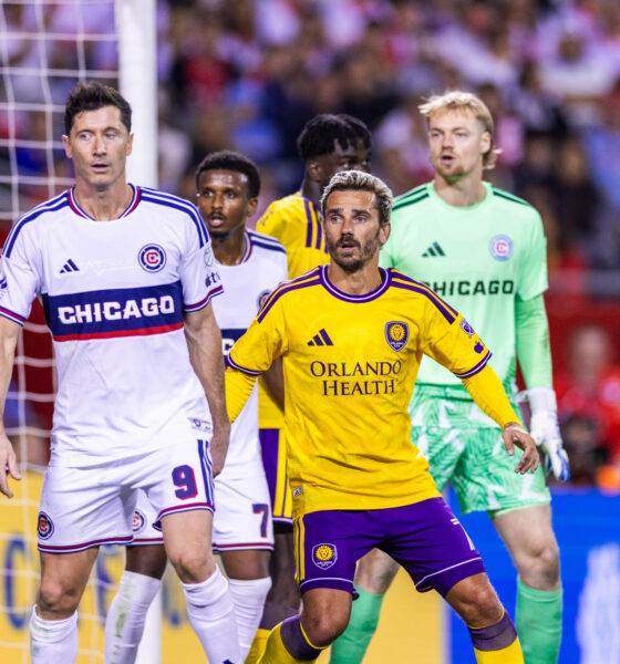 Image of Antoine Griezmann playing against Chicago.