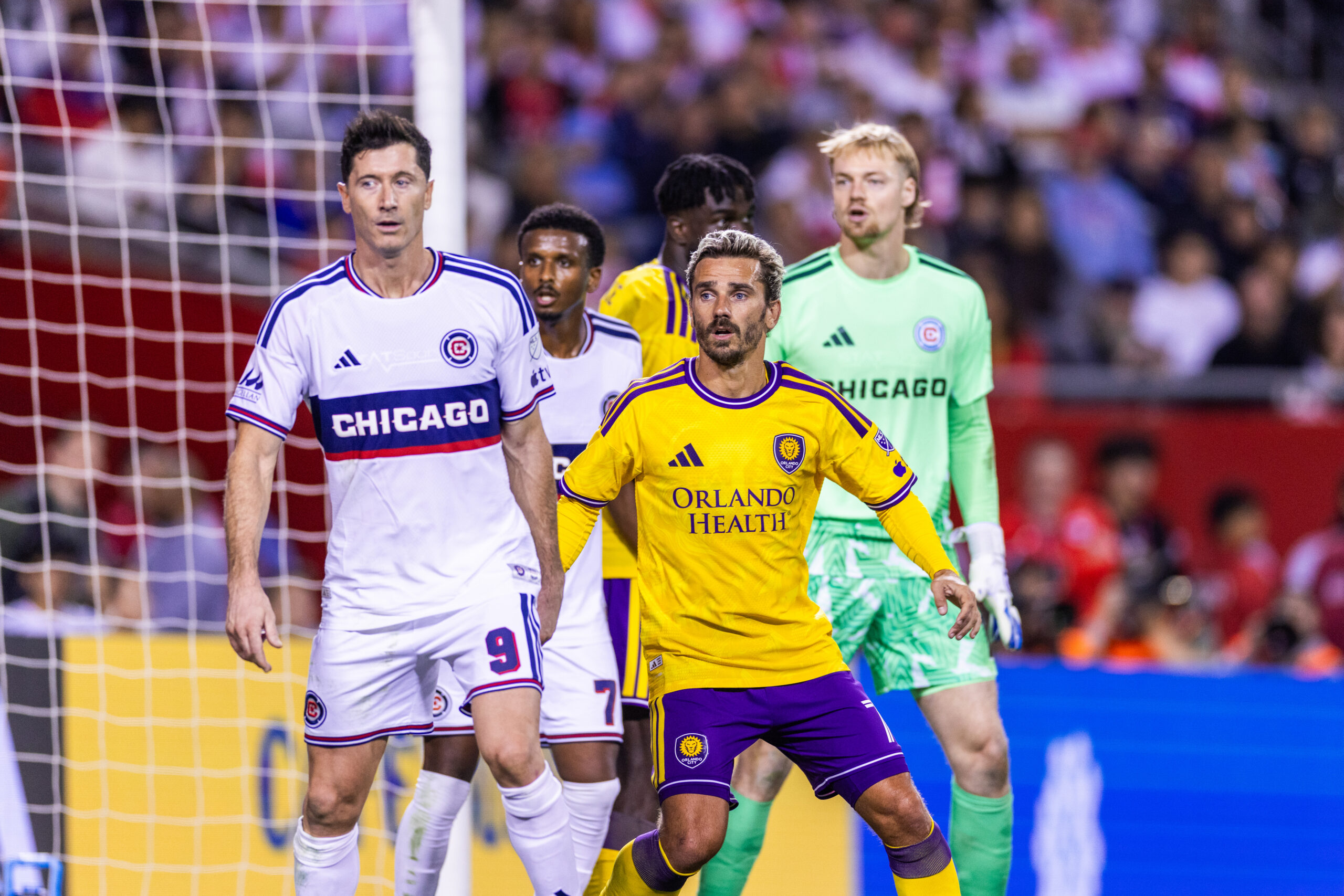 Image of Antoine Griezmann playing against Chicago.